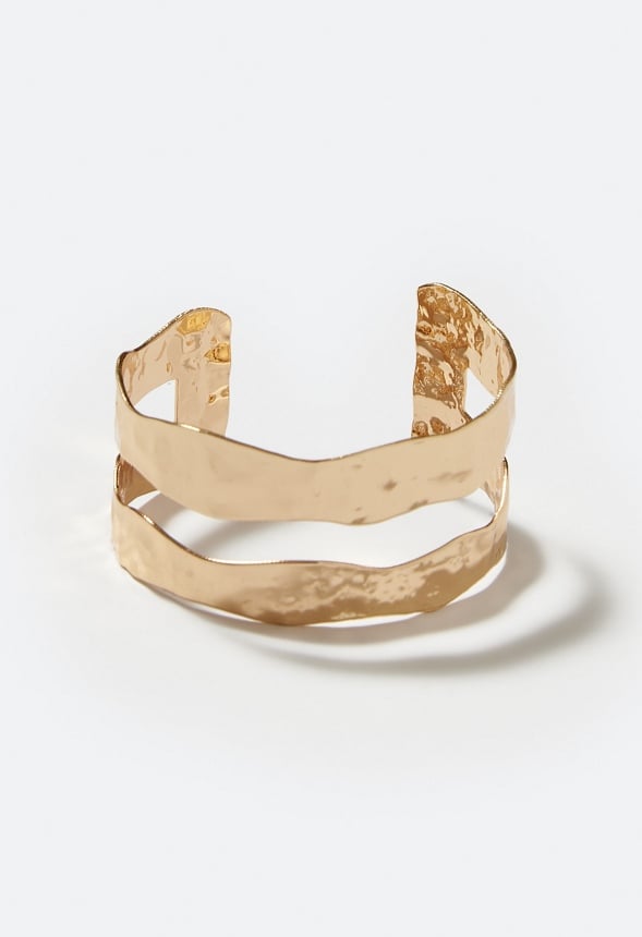 Anu Textured Metal Open Cuff