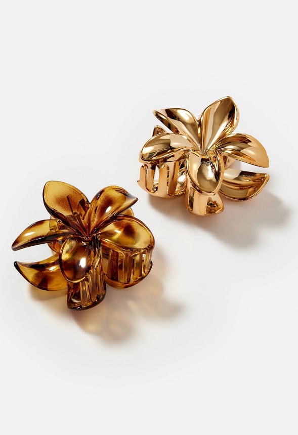 2-Pack Lana Flower Hair Claws