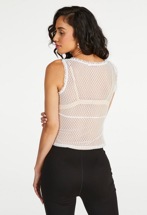 Lace Tie Front Tank