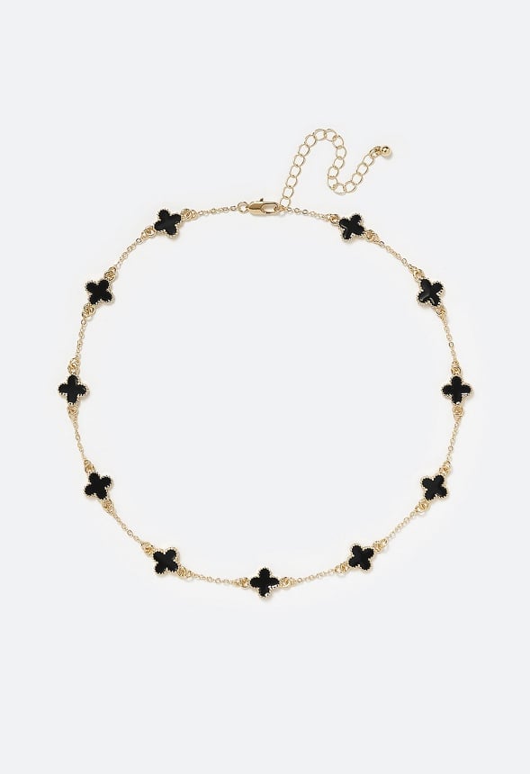 Dee Enamel Clover Allway Necklace